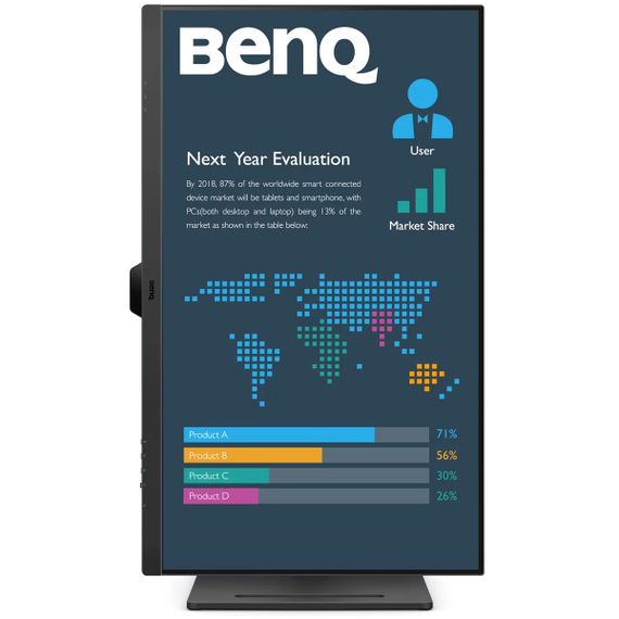 TFT 31.5" BenQ BL3290QT, IPS, 2K QHD, 75Hz, HDMI, DP, DP-out, USB-C, HAS, USB-hub, колонки, чорний | Зображення 5
