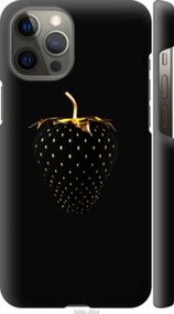 Чохол на iPhone 12 Pro Max Чорна полуниця "3585m-2054-24368"