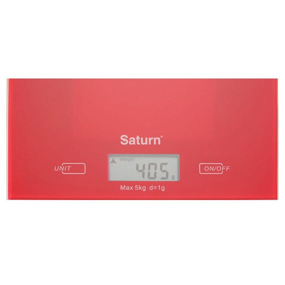 Ваги кухонні Saturn ST-KS7810 Red | Зображення 1