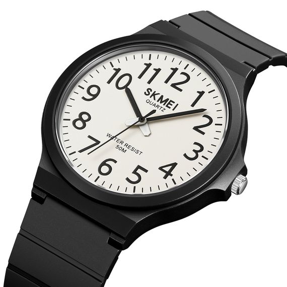 Чоловічий годинник Skmei 2108BKWT-AC Black White-AC | Зображення 1
