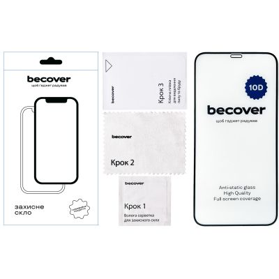 Стекло защитное BeCover Apple iPhone 11 10D Black (711323) | Зображення 1