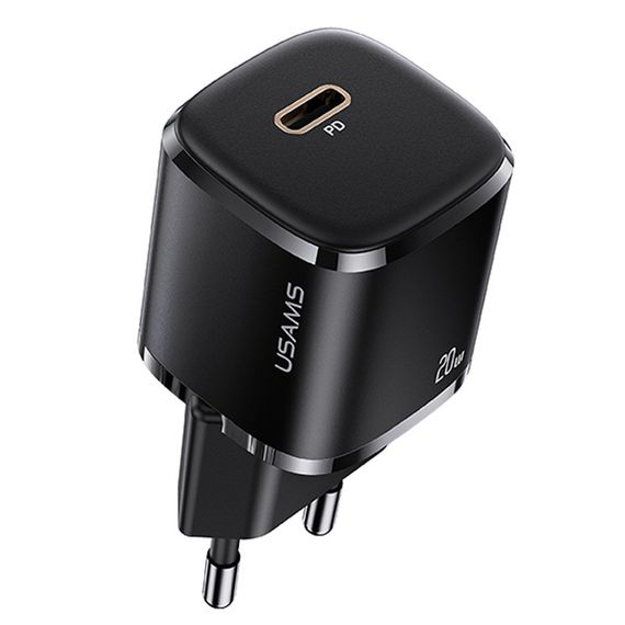 МЗП Usams US-CC124 T36 20W Super Si (1USB-C) Чорний
