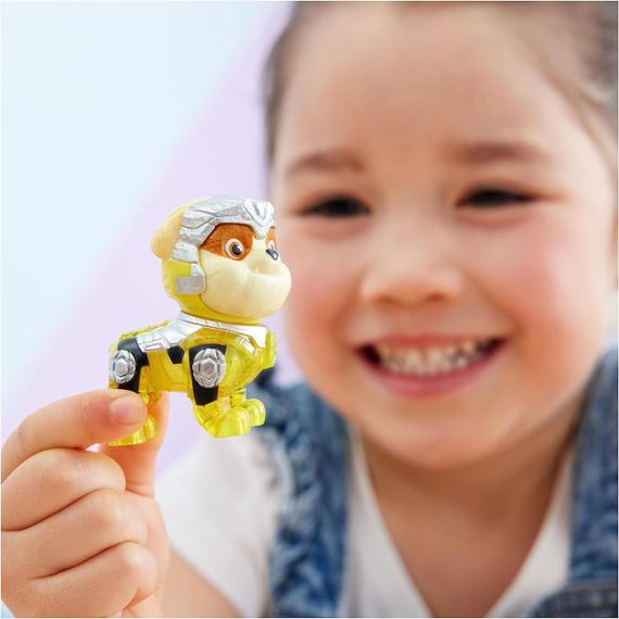 Щенячий Патруль Мегафильм Бульдозер и фигурка Крепыша Paw Patrol Rubble Mighty Movie Bulldozer | Зображення 7