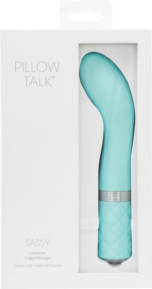 Розкішний вібратор Pillow Talk - Sassy Teal з кристалом Сваровські для точки G, подарункова упаковка | Зображення 7