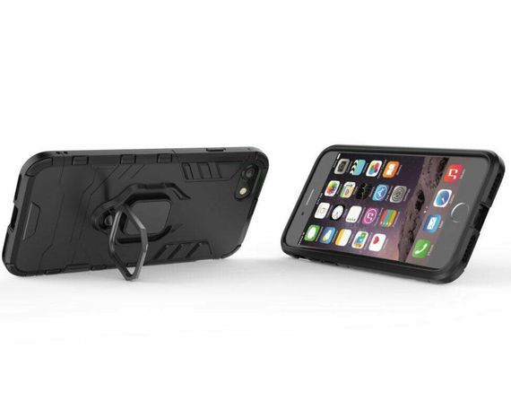 Чохол бампер Primolux Ring Armor для Apple iPhone 7 / iPhone 8 - Black | Зображення 2