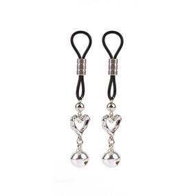 Затискачі на соски CHISA Senuelo Heart Echo Nipple Clamps з дзвіночками sexstyle