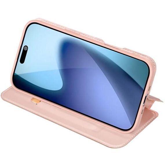 Чохол-книжка Dux Ducis з кишенею для візиток для Apple iPhone 17 Pro (6.3") Rose Gold | Зображення 1