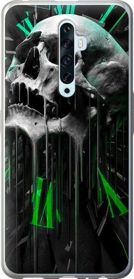 Чехол на Oppo Reno 2Z Череп-часы "4100u-1867-17620"