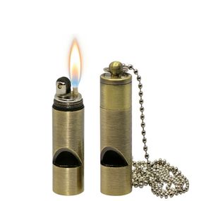 Герметичная Бензиновая Капсула Зажигалка Золотистая