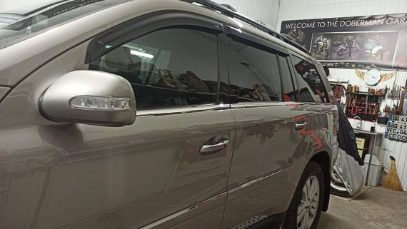 Нижняя окантовка окон (6 шт, нерж) для Mercedes GL сlass X164 | Зображення 8