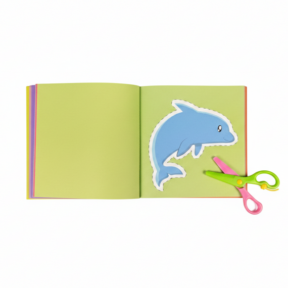 Детская книжечка "Лучшие вырезалки" с ножницами Сорока-Ворона 1505265, 72 страницы | Зображення 1