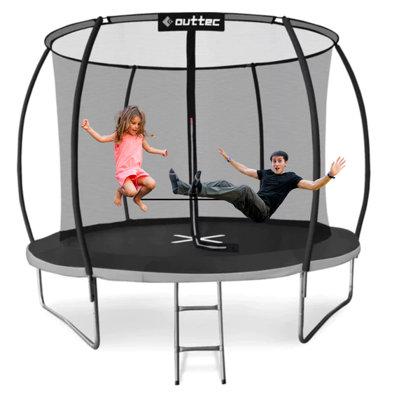 Батут Outtec Premium 10ft (312см) чорно-сірий з внутрішньою сіткою | Зображення 5