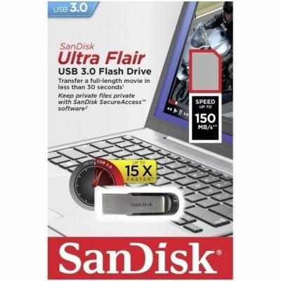 USB флеш накопичувач SanDisk 256GB Ultra Flair USB 3.0 (SDCZ73-256G-G46) (SDCZ73-256G-G46) | Зображення 4