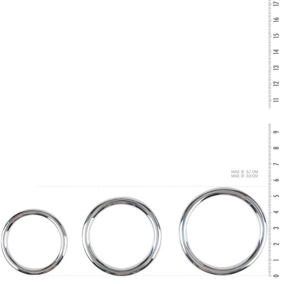 Набір ерекційних кілець Sinner Gear Unbendable – Cock/Ball Ring & Glans Ring Set | Зображення 2
