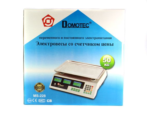 Торговые электронные весы до 50 кг Domotec MS-228 | Зображення 1