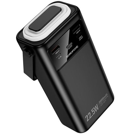 Портативний ЗП Power Bank Borofone BJ65 High 22.5W+PD20W with cable 30000 mAh Black | Зображення 2