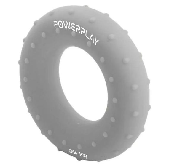 Еспандер кистьовий силіконовий PowerPlay PP-4338 Hand Grip Large 25 кг Сірий (PP_4338_Grey_25kg) | Зображення 3