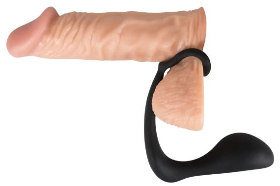 Кільце для пеніса з анальною пробкою Sex Aura | Зображення 3