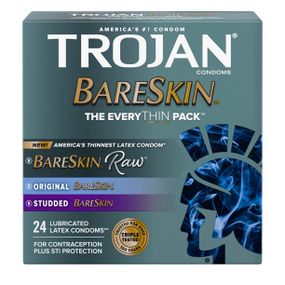 Упаковка 24шт Trojan BareSkin EveryThin