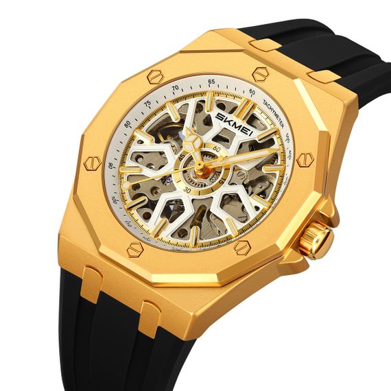 Класичний чоловічий годинник Skmei M036PGD Gold Steel | Зображення 1