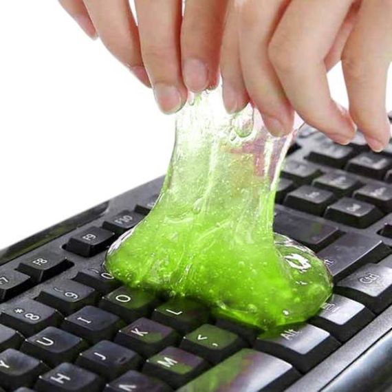 Гель-липучка для очистки клавиатуры Салатовый