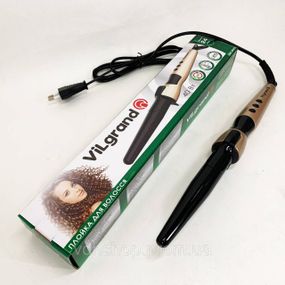 Плойка спіральна для завивки волосся ViLgrand, Плойка для волосся для локонів об'єму EG-46