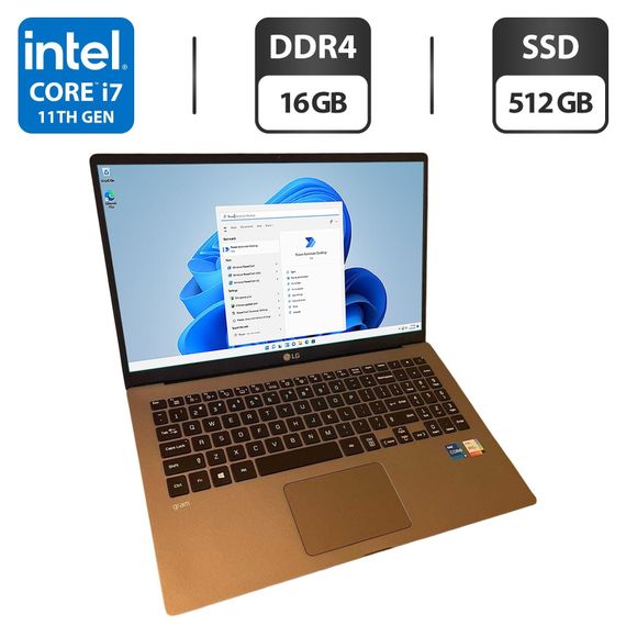Ультрабук LG Gram 15Z90P-N / 15.6" (1920x1080) IPS / Intel Core i7-1165G7 (4 (8) ядра по 4.7 GHz) / 16 GB DDR4 / 512 GB SSD / Intel Iris Xe Graphics / WebCam б/у