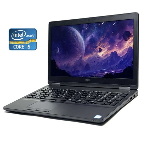 Ноутбук Dell Latitude E5570 / 15.6" (1920x1080) IPS / Intel Core i5-6300U (2 (4) ядра по 2.4 - 3.0 GHz) / 8 GB DDR4 / 128 GB SSD / Intel HD Graphics 520 / WebCam / Win 10 Pro б/в