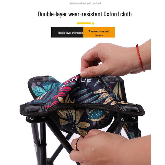 Компактний стілець з чохлом для риболовлі, Зручний складаний табурет для саду | Зображення 7