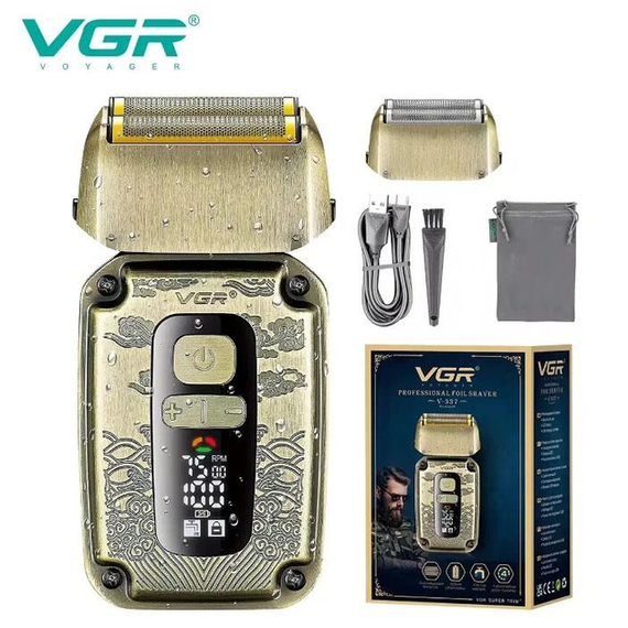Електробритва для чоловіків VGR V-337 акумуляторна 5W Gold | Зображення 1