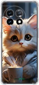 Чохол на OnePlus 11 Білий кіт "5646sp-2940-2448"