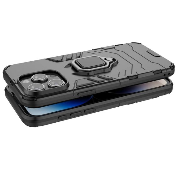 Чохол бампер Primolux Ring Armor для Apple iPhone 13 Pro Max - Black | Зображення 5