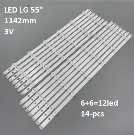 LED підсвітка TV LG 55" LG POLA2.0 55 Rev0.1 L+R LG Innotek POLA 2.0 55 LZ5501LGEPWA-DL84 14шт. | Зображення 1