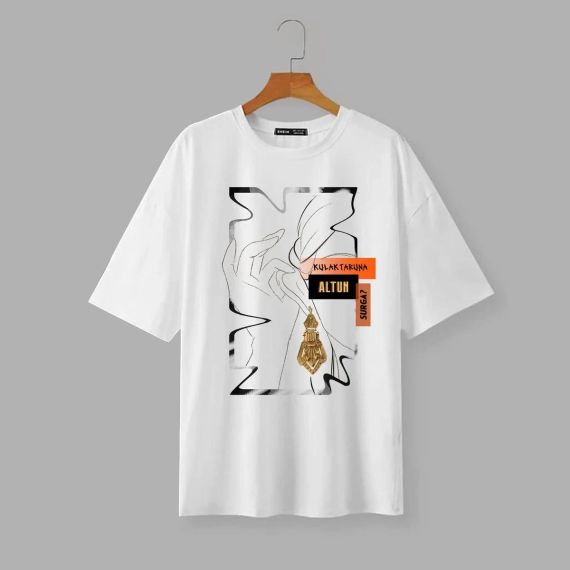 Футболка чоловіча з принтом повсякденна XL Білий