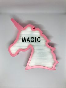 Нічник світильник Єдиноріг з літерами 142шт Light up message board