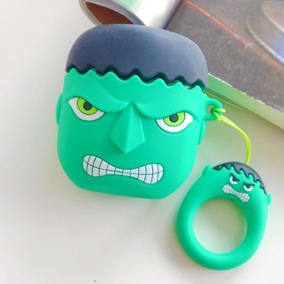Силіконовий футляр Marvel&DC series для навушників AirPods 1/2 + кільце | Зображення 3