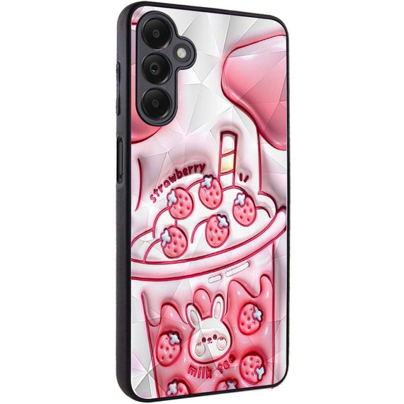 TPU+PC чехол Prisma Fluffie для Samsung Galaxy A25 5G Strawberry