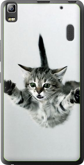 Чехол на Lenovo K3 Note K50-T5 Летящий котёнок "2322u-141-17620"