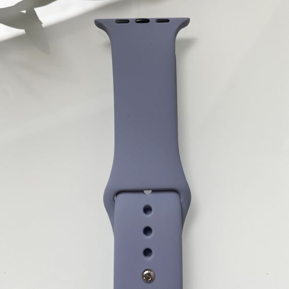 Силіконовий ремінець для розумного годинника Smart Watch 42/44 (Сіро-бузковий)