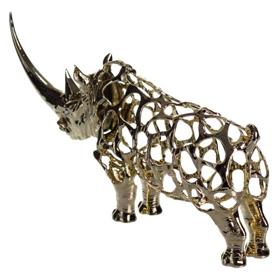 Декоративная фигурка Rhinoceros 23х6х10 см металлическая HP-7-22 | Зображення 1