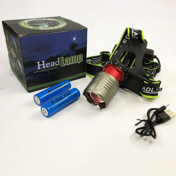 Супер мощный фонарь налобный Police BL-A17-P50 MICRO USB | Зображення 3