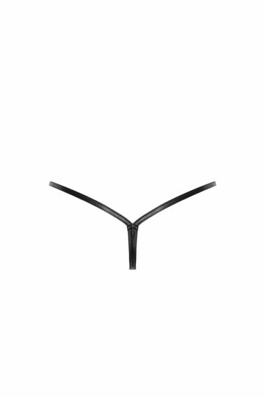 Трусики-стрінги Noir Handmade P012 Wild, XXL, під латекс, крокодиловий принт, застібки з боків | Зображення 5