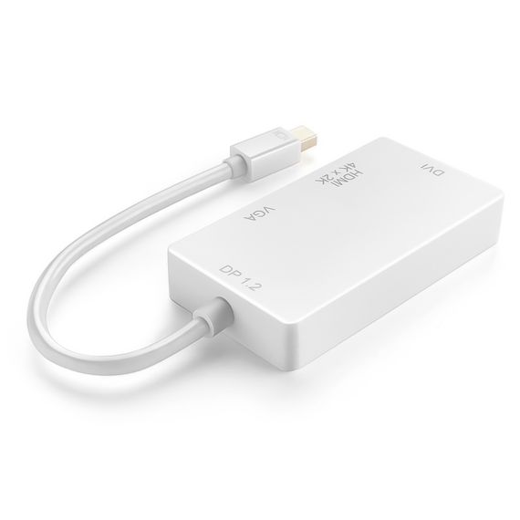 Відео адаптер, конвертер 3в1 з Mini DisplayPort на HDMI/VGA/DVI роз'єми Addap MDPA-02Mix, 4K / 1080P | Зображення 4