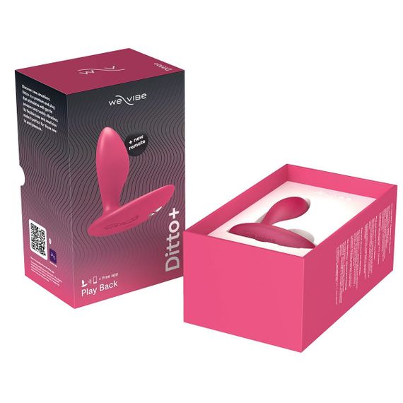 Анальна смарт-вібропробка We-Vibe Ditto+ Cosmic Pink, 10 режимів, пульт ДК | Зображення 7