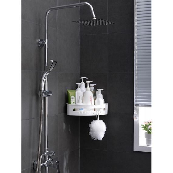 Поличка на вакуумних присосках Aquatica кутовий s42 255×255×105мм (9784293) | Зображення 2