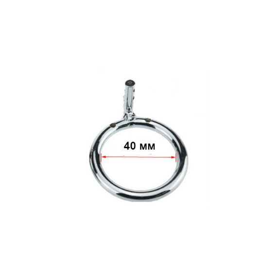 Металева клітка для пеніса (пояс вірності) Ø40 mm, із замком | Зображення 6