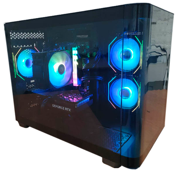 Ігровий ПК STALKER (P300C-G-BK-v1 Black) Башта / Intel Core i5-12400F (6 (12) ядер по 2,5 - 4,4 ГГц) / 16 ГБ DDR4 / 256 ГБ SSD + 1000 ГБ HDD / nVidia GeForce RTX 5050, 8 ГБ GDDR7, 128-біт б/в | Зображення 1