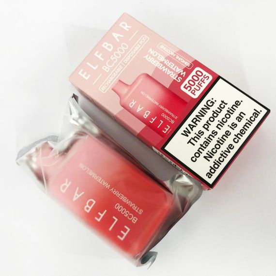 Elf Bar BC5000 смак Полуниця Кавун (Strawberry Watermelon) | Зображення 1