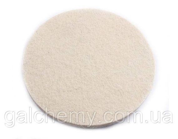 Повстяний круг для полірування скла Glass Pad SGGA081 150 мм, SGCB