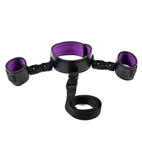БДСМ бандажний набір з 12 предметів Фіолетовий — Садо-мазо | Зображення 1